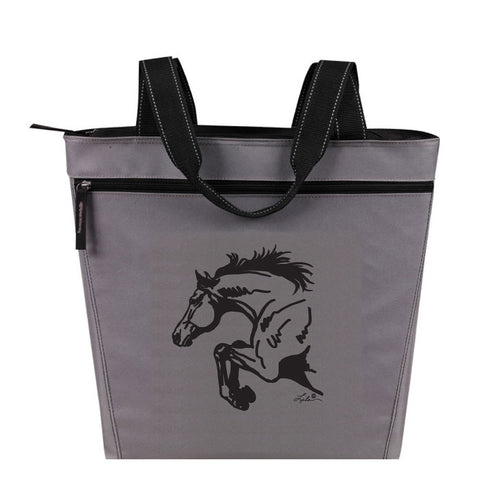 AWST Half Horse Jumper Tote Bag-Grey&Black