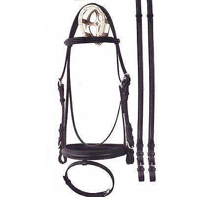 Bobby's Padded Dressage Bridle with Flash